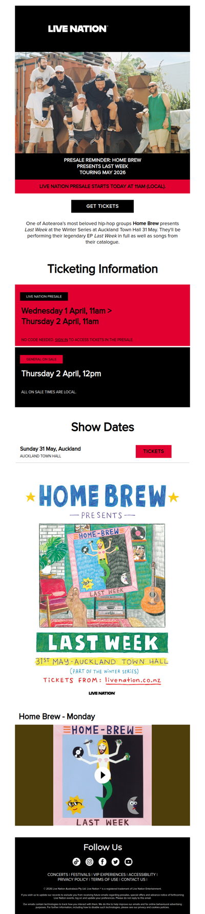 PRESALE REMINDER: Home Brew have joined the Winter Series this May!