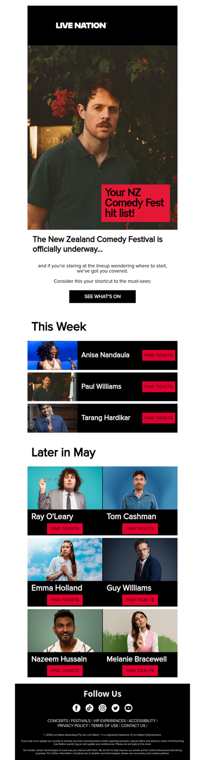 Aotearoa, it’s on 🎤 Your Comedy Fest hit list is here