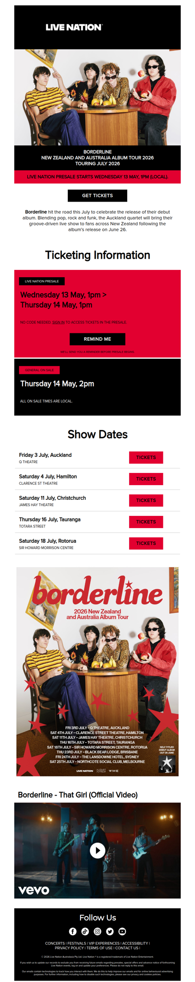 Borderline are hitting the road on their debut album tour this July!