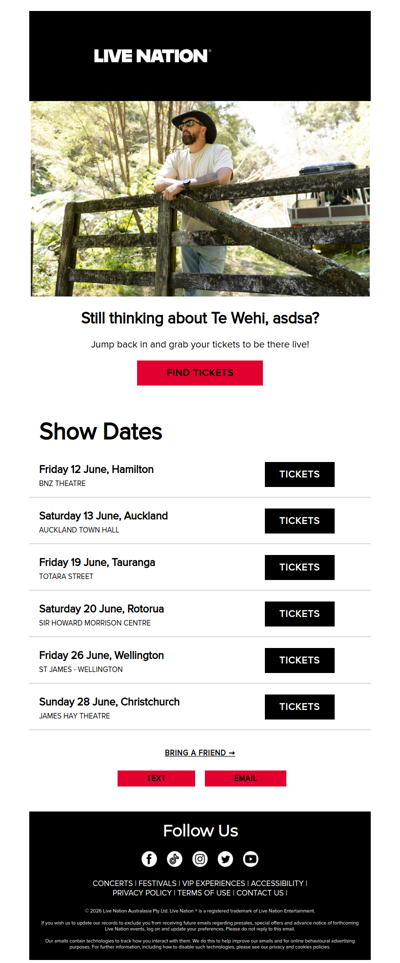 Still thinking about Te Wehi, asdsa?