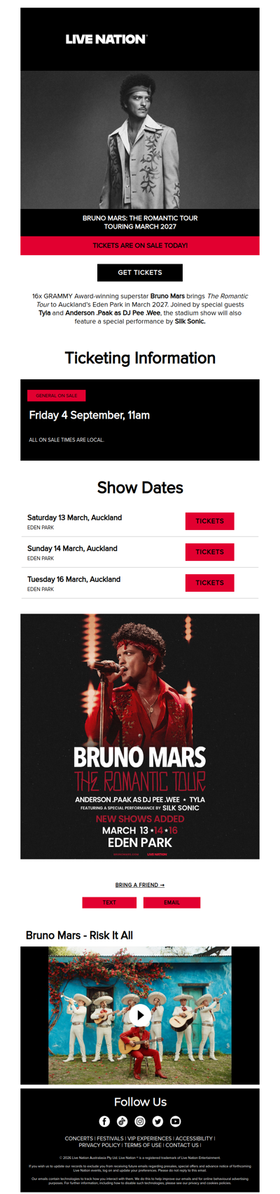 Bruno Mars: The Romantic Tour