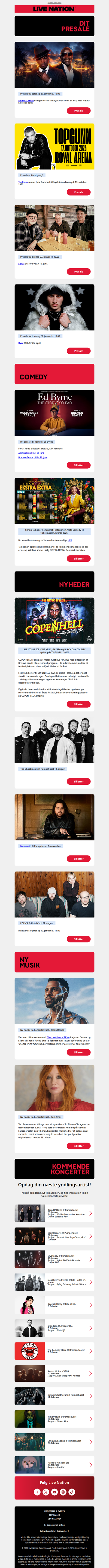 Presale‑adgang til Ne‑Yo & Akon og TopGunn + ugens musiknyheder