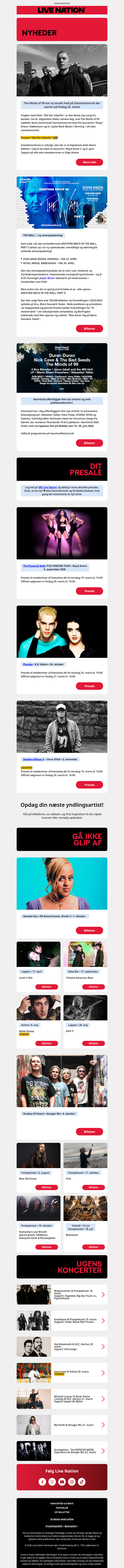 Husk Pussycat Dolls presale starter i morgen • Nye koncerter: Placebo, Seinabo Sey, Stephen Wilson Jr.og mange flere •