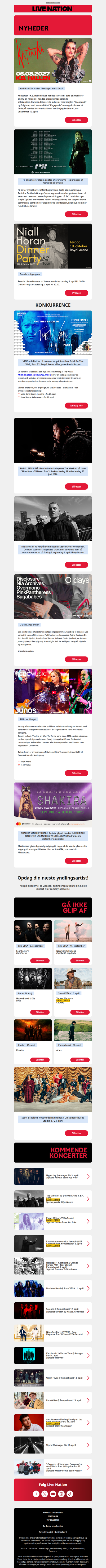 🐣 Påskekonkurrence: Vind 4 billetter • Nyheder fra bl.a. Katinka, Pil & kommende koncerter