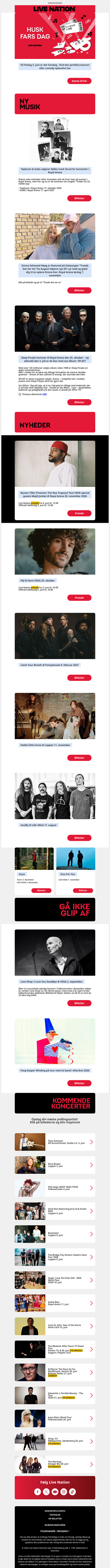 HUSK Fars Dag på fredag • Ny musik fra koncertaktuelle kunstnere • Netop annonceret: FKJ, Strawberry Guy, Catch Your Breath