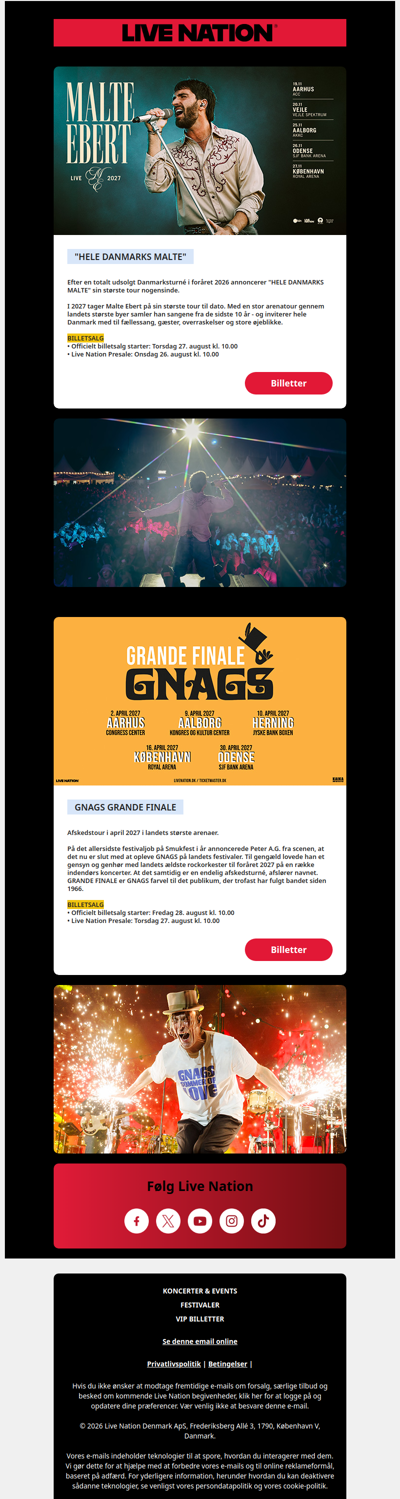 Dit presale til: GNAGS GRANDE FINALE • 