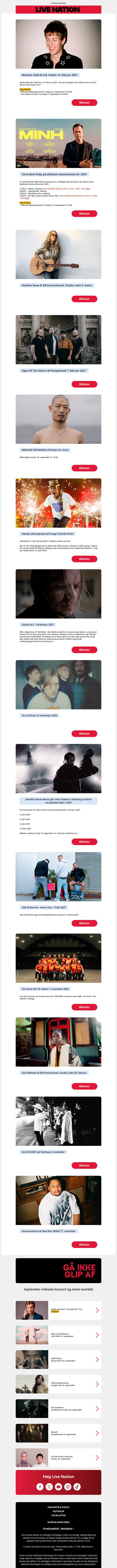 🎵 Husk A$AP Rocky på fredag – og se de nyeste koncerter med Malcolm Todd, Chris Minh Doky, Heather Nova m.fl.