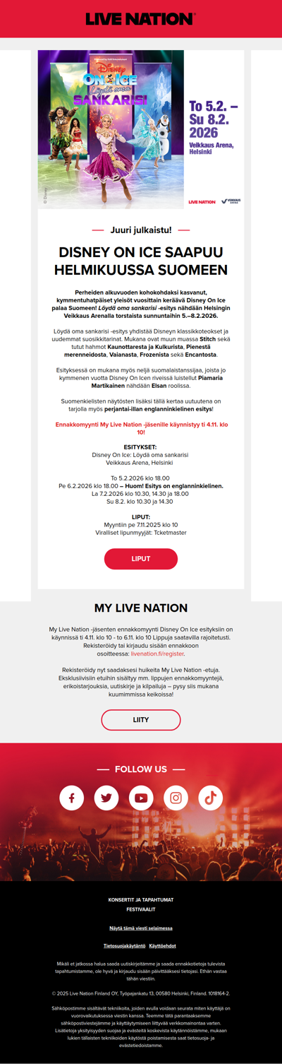 Disney On Ice saapuu helmikuussa Suomeen! ❄️⛸️