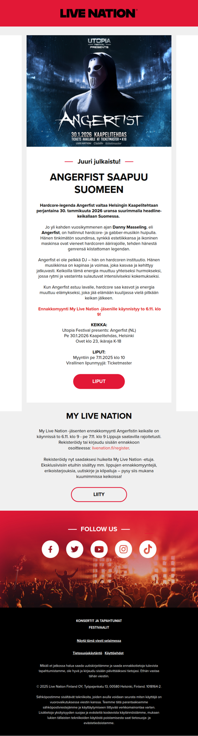 Hardcore-legenda Angerfist saapuu Suomeen!🔥