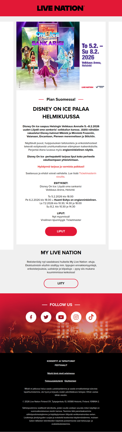 Disney On Ice palaa pian Suomeen! ⛸️✨