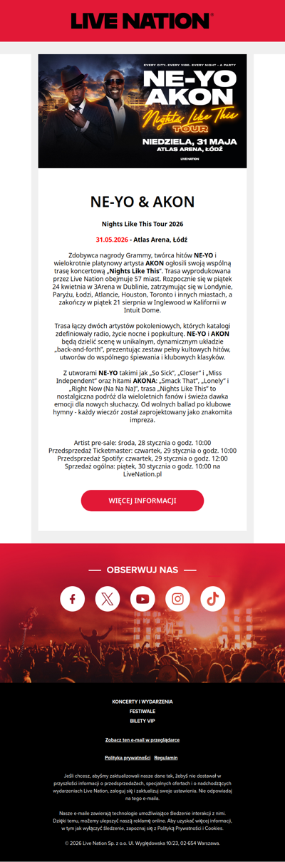 NE-YO & AKON - Nights Like This Tour 2026
