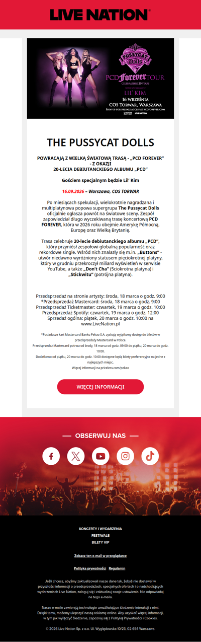 The Pussycat Dolls wystąpią w Polsce!