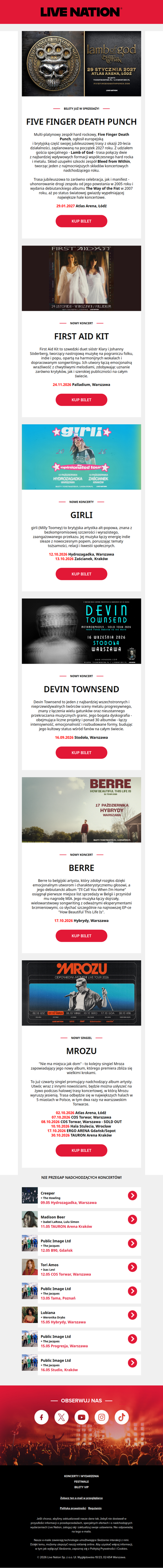 Live Nation Weekly