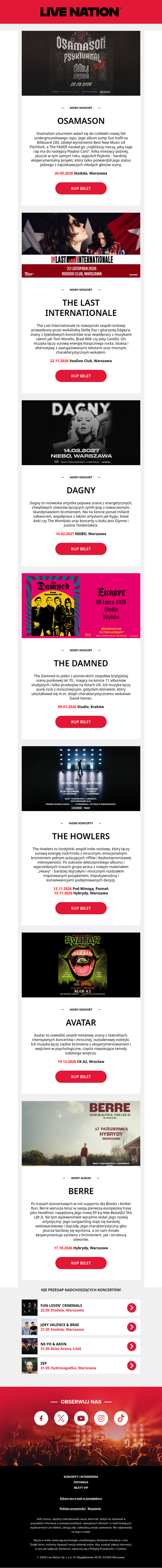 Live Nation Weekly