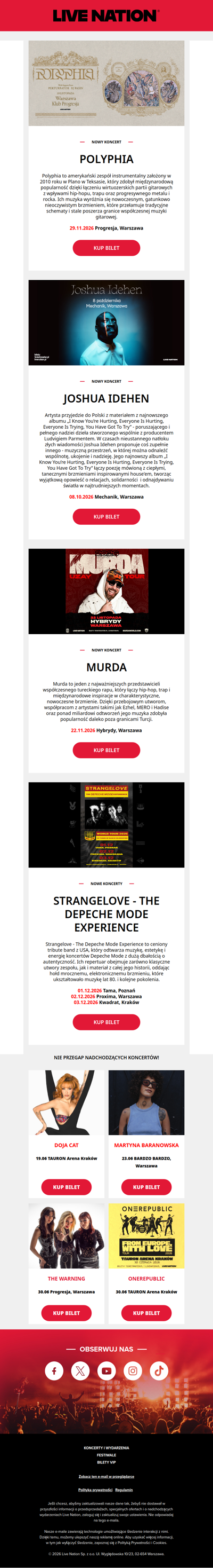 Live Nation Weekly