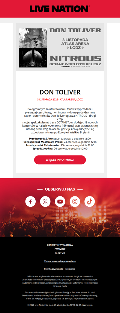Don Toliver wystąpi w Polsce!