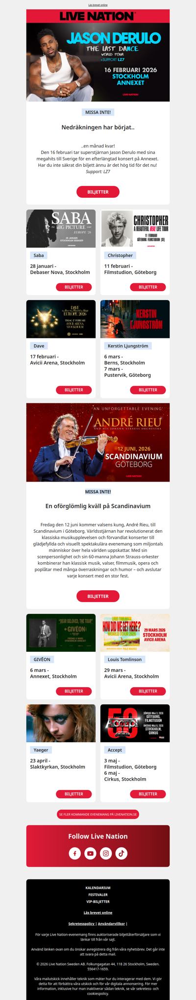 Bästa botemedlet mot vintermörkret? Konserter!