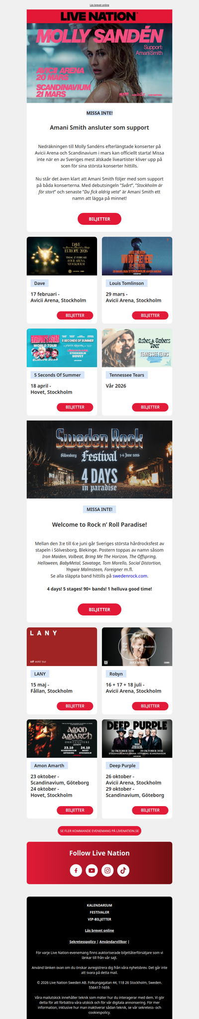 💕Upptäck kommande konserter att falla för 💕