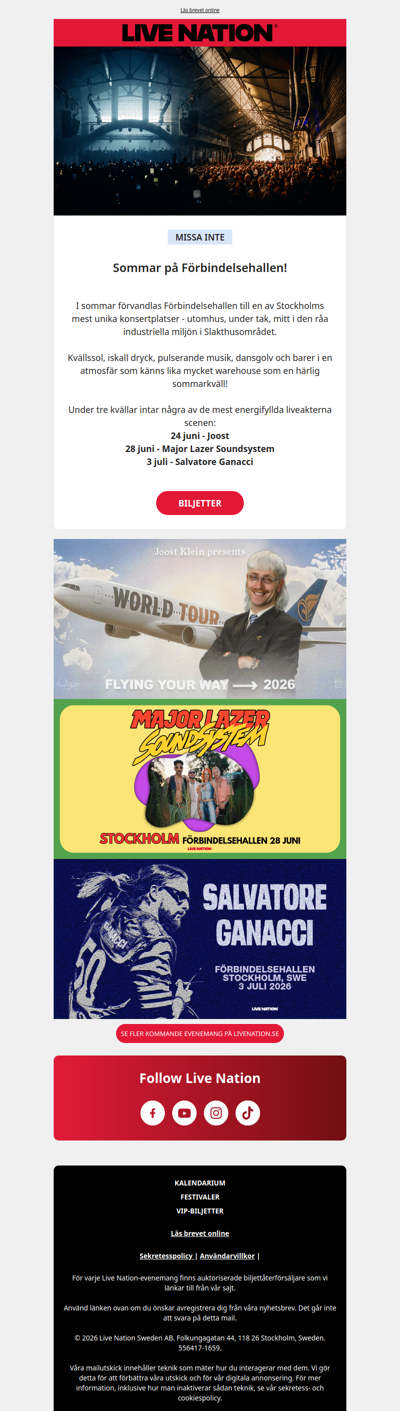 Tre unika klubbkvällar på Förbindelsehallen i sommar!