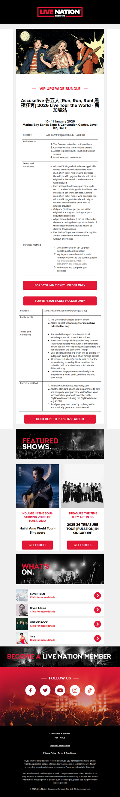 Accusefive 告五人 VIP Upgrade Bundle Just For You! 🍈