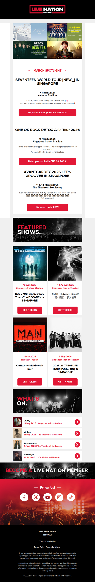 ✨ UPCOMING SHOWS - MARCH SPECIAL ✨