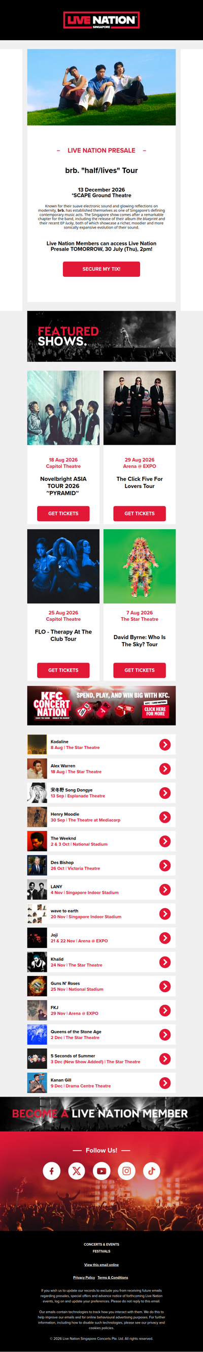 ⏱️ Live Nation Presale Reminder - 𝐛𝐫𝐛. “𝐡𝐚𝐥𝐟/𝐥𝐢𝐯𝐞𝐬” 𝐓𝐨𝐮𝐫