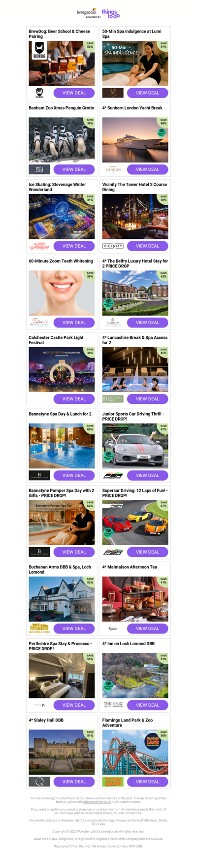 BrewDog: Beer School & Cheese Pairing | 50-Min Spa Indulgence at Lumi Spa - PRICE DROP! | Banham Zoo Xmas Penguin Grotto | 4* Sunborn London Yacht Break | Ice Skating: Stevenage Winter Wonderland