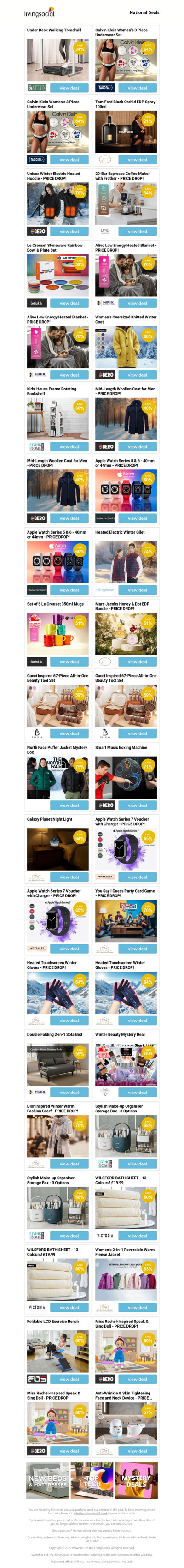 Under Desk Walking Treadmill | Calvin Klein Women's 3 Piece Underwear Set - PRICE DROP! | Calvin Klein Women's 3 Piece Underwear Set - PRICE DROP! | Tom Ford Black Orchid EDP Spray 100ml  | Unisex Winter Electric Heated Hoodie