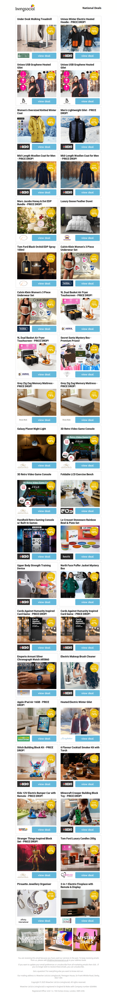 Under Desk Walking Treadmill | Unisex Winter Electric Heated Hoodie | Unisex USB Graphene Heated Gilet | Unisex USB Graphene Heated Gilet | Women's Oversized Knitted Winter Coat