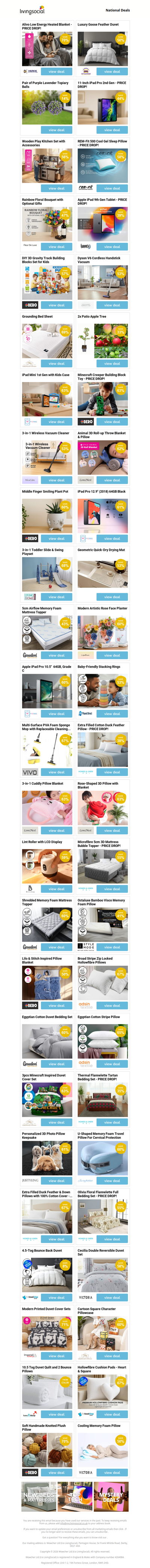 Alivo Low Energy Heated Blanket | Luxury Goose Feather Duvet | Pair of Purple Lavender Topiary Balls | 11-Inch iPad Pro 2nd Gen - PRICE DROP! | Wooden Play Kitchen Set with Accessories