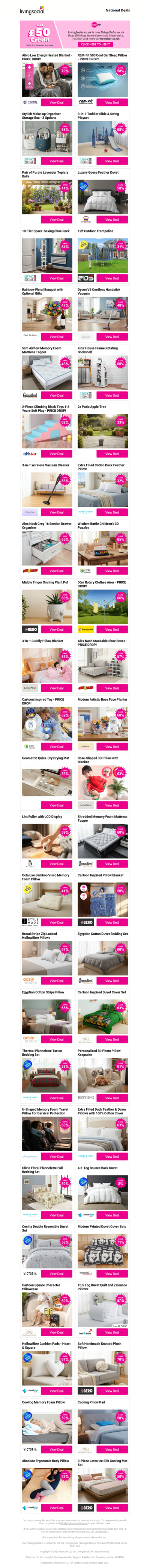 Alivo Low Energy Heated Blanket - PRICE DROP! | REM-Fit 500 Cool Gel Sleep Pillow - PRICE DROP! | Stylish Make-up Organiser Storage Box - 3 Options | 3-in-1 Toddler Slide & Swing Playset | Pair of Purple Lavender Topiary Balls