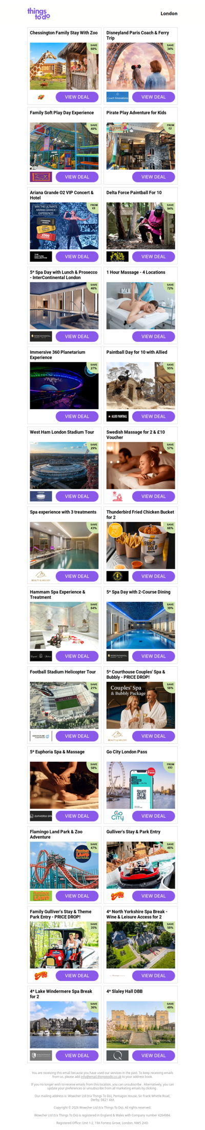 Chessington Family Stay With Zoo | Disneyland Paris Coach & Ferry Trip | Family Soft Play Day Experience | Pirate Play Adventure for Kids | Ariana Grande O2 VIP Concert & Hotel