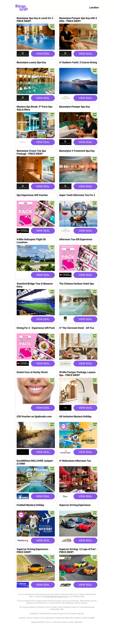 Bannatyne Spa Day & Lunch for 2 - PRICE DROP! | Bannatyne Pamper Spa Day with 2 Gifts - PRICE DROP! | Bannatyne Luxury Spa Day | 4* Sunborn Yacht: 3 Course Dining | Mystery Spa Break: 5* Paris Spa Stay & More