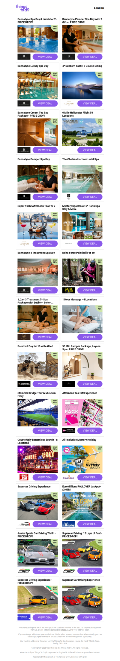 Bannatyne Spa Day & Lunch for 2 - PRICE DROP! | Bannatyne Pamper Spa Day with 2 Gifts - PRICE DROP! | Bannatyne Luxury Spa Day | 4* Sunborn Yacht: 3 Course Dining | Bannatyne Cream Tea Spa Package - PRICE DROP!