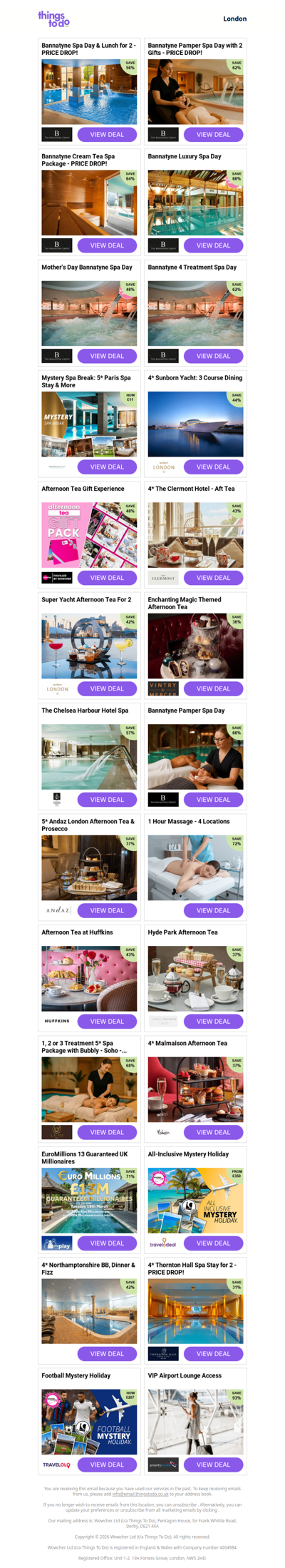 Bannatyne Spa Day & Lunch for 2 - PRICE DROP! | Bannatyne Pamper Spa Day with 2 Gifts - PRICE DROP! | Bannatyne Cream Tea Spa Package - PRICE DROP! | Bannatyne Luxury Spa Day | Mother's Day Bannatyne Spa Day