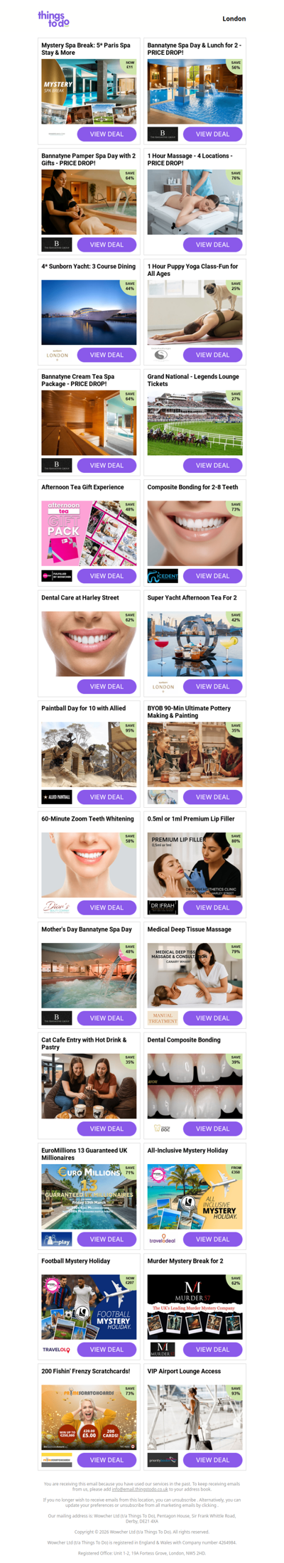 Mystery Spa Break: 5* Paris Spa Stay & More | Bannatyne Spa Day & Lunch for 2 - PRICE DROP! | Bannatyne Pamper Spa Day with 2 Gifts - PRICE DROP! | 1 Hour Massage - 4 Locations - PRICE DROP! | 4* Sunborn Yacht: 3 Course Dining