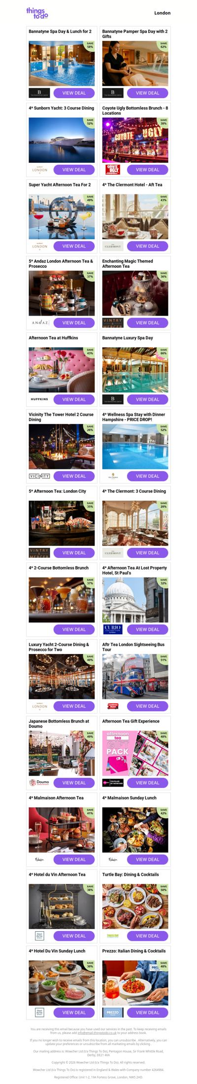 Bannatyne Spa Day & Lunch for 2 | Bannatyne Pamper Spa Day with 2 Gifts | 4* Sunborn Yacht: 3 Course Dining | Coyote Ugly Bottomless Brunch - 8 Locations | Super Yacht Afternoon Tea For 2