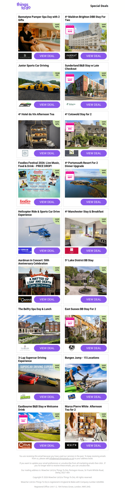 💎 Premium experiences without the premium spend