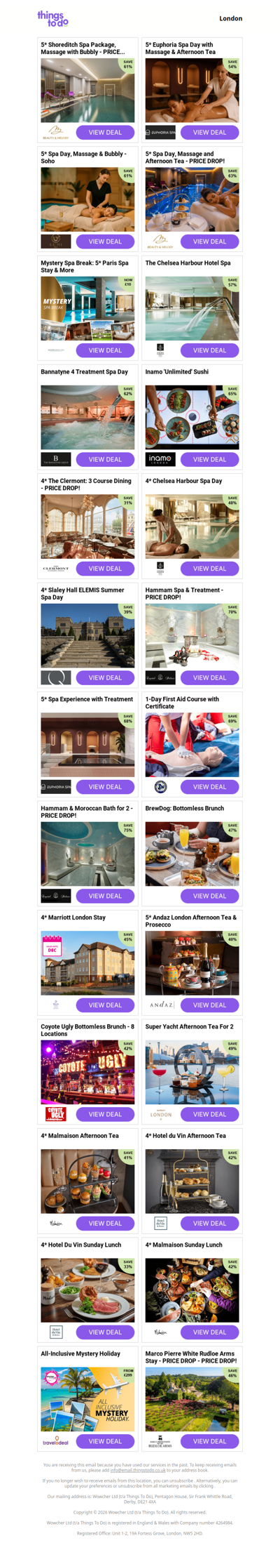 5* Shoreditch Spa Package, Massage with Bubbly - PRICE DROP! | 5* Euphoria Spa Day with Massage & Afternoon Tea | 5* Spa Day, Massage & Bubbly - Soho - PRICE DROP! | 5* Spa Day, Massage and Afternoon Tea - PRICE DROP! | Mystery Spa Break: 5* Paris Spa Stay & More