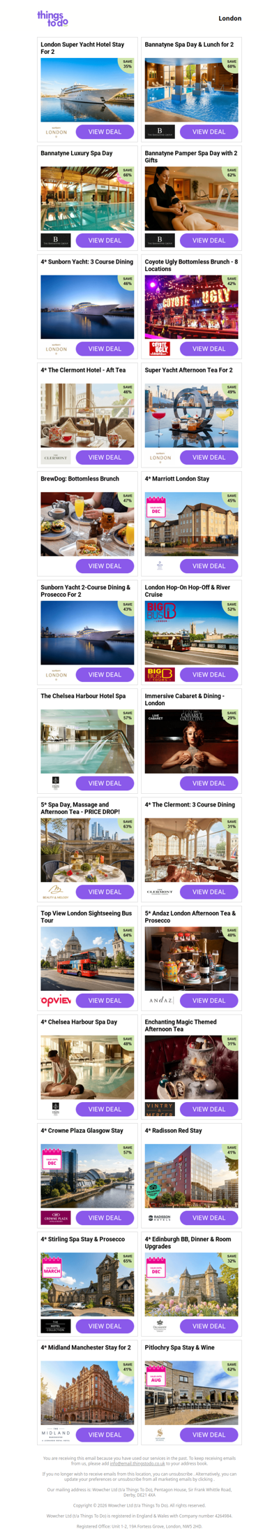 London Super Yacht Hotel Stay For 2 | Bannatyne Spa Day & Lunch for 2 | Bannatyne Luxury Spa Day | Bannatyne Pamper Spa Day with 2 Gifts | 4* Sunborn Yacht: 3 Course Dining