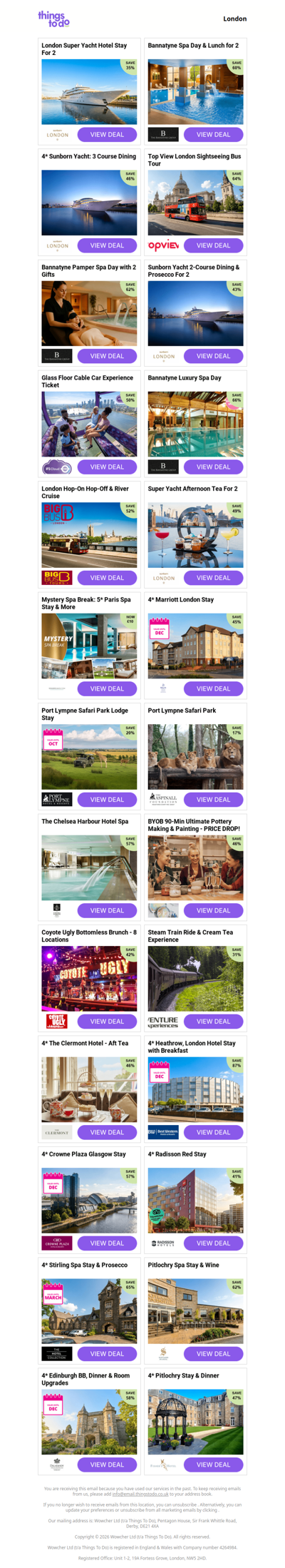 London Super Yacht Hotel Stay For 2 | Bannatyne Spa Day & Lunch for 2 | 4* Sunborn Yacht: 3 Course Dining | Top View London Sightseeing Bus Tour | Bannatyne Pamper Spa Day with 2 Gifts