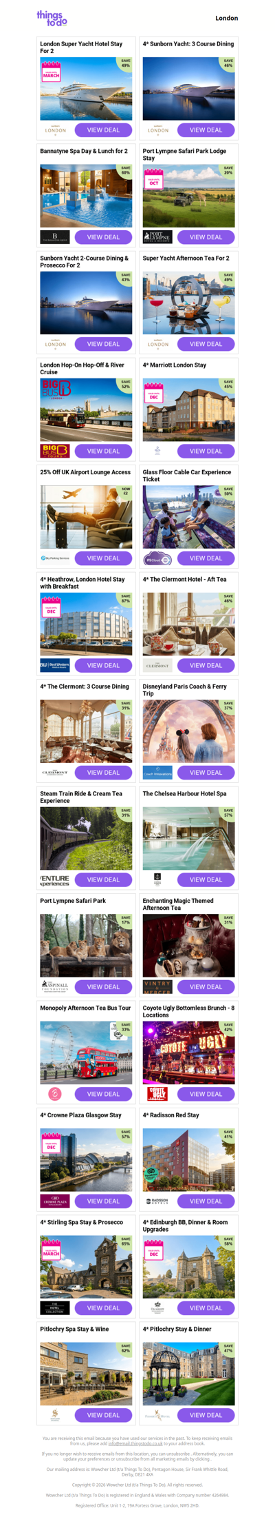 London Super Yacht Hotel Stay For 2 | 4* Sunborn Yacht: 3 Course Dining | Bannatyne Spa Day & Lunch for 2 | Port Lympne Safari Park Lodge Stay | Sunborn Yacht 2-Course Dining & Prosecco For 2