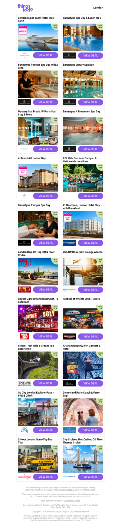 BrewDog: Burgers & Beer Flight | Stockeld Park Summer Adventure Tickets | Award Winning Somerset Holiday Park Stay - PRICE DROP! | Bannatyne Spa Day & Lunch for 2 | Glass Floor Cable Car Experience Ticket