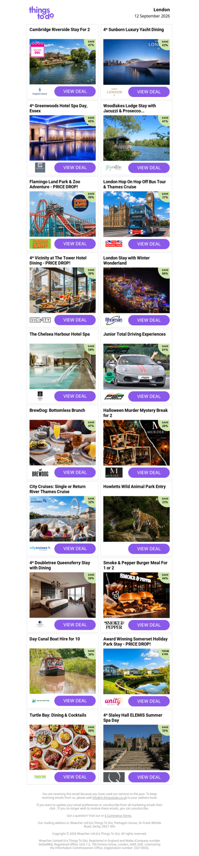 Cambridge Riverside Stay For 2 | 4* Sunborn Luxury Yacht Dining | 4* Greenwoods Hotel Spa Day, Essex | Woodlakes Lodge Stay with Jacuzzi & Prosecco  | Flamingo Land Park & Zoo Adventure