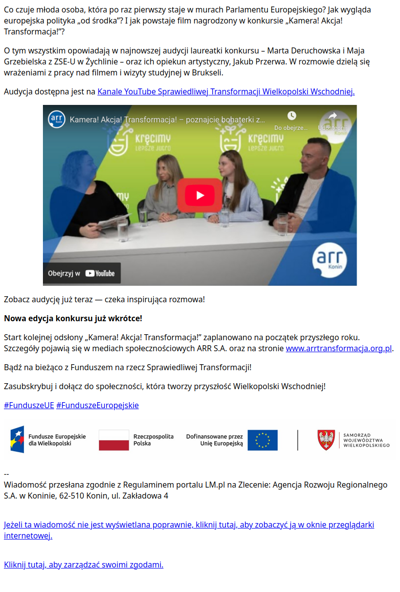 Młodzież o Brukseli i filmowym sukcesie – posłuchaj ich historii!