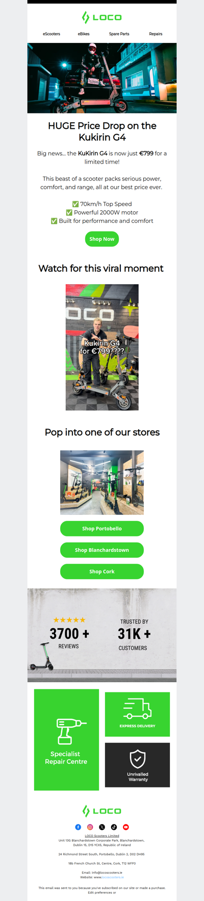 Kukirin G4 now €799