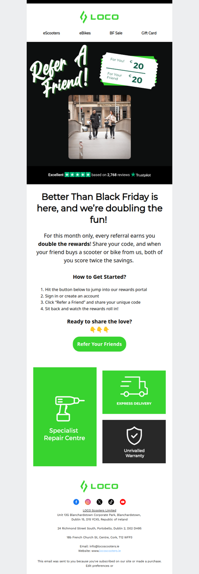 Double Referral Bonus