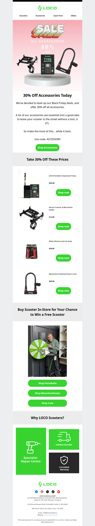 30% OFF ACCESSORIES RIGHT NOW