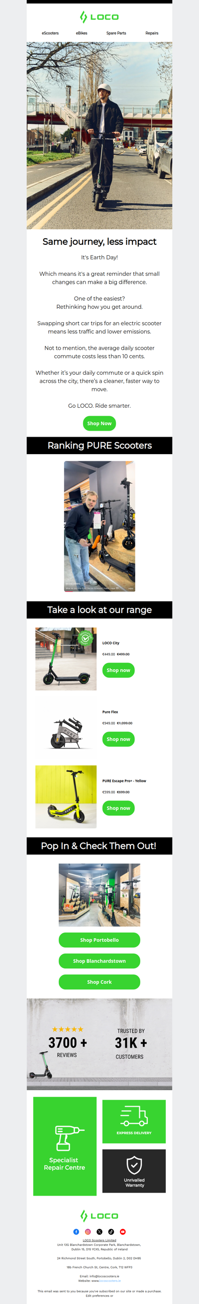 Same journey. Less impact.