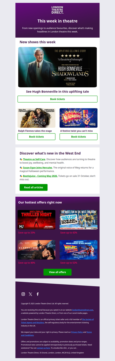 This week in theatre: unmissable West End picks